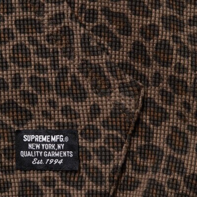 Supreme Hooded Zip Up Thermal Leopard | eBay