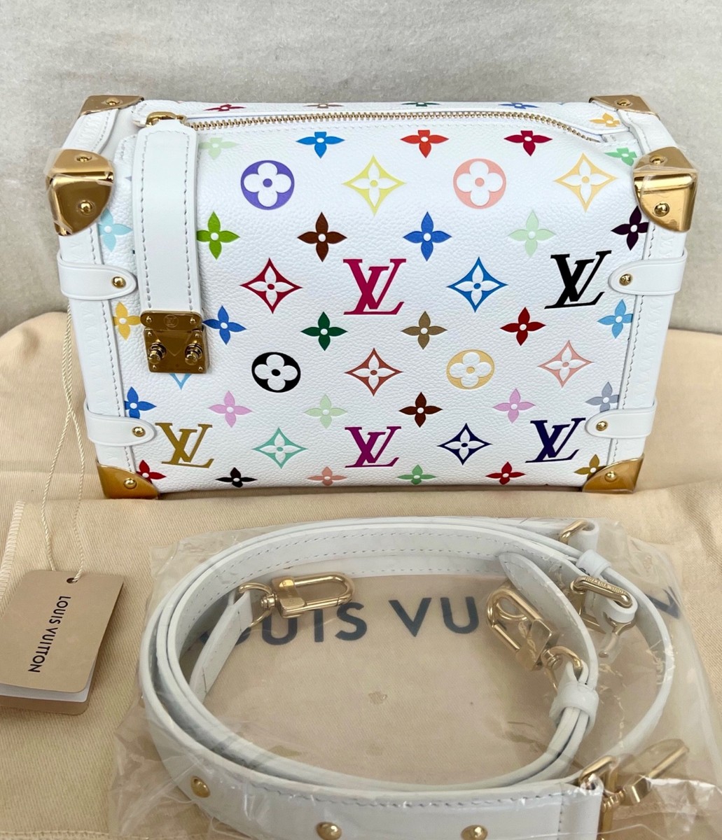 Louis Vuitton x Takashi Murakami 2025 Side Trunk MM White