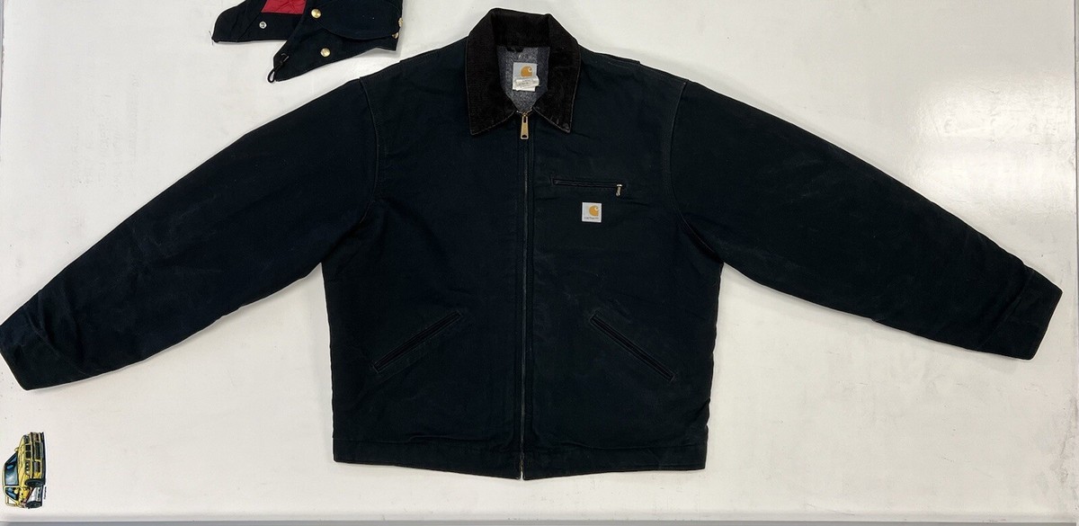 Carhartt detroit jacket Black J01BLK Size 48T XLT blanket lined