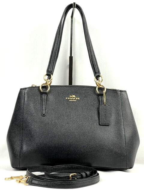 Coach Black Leather Shoulder/Crossbody Handbag NWT | eBay