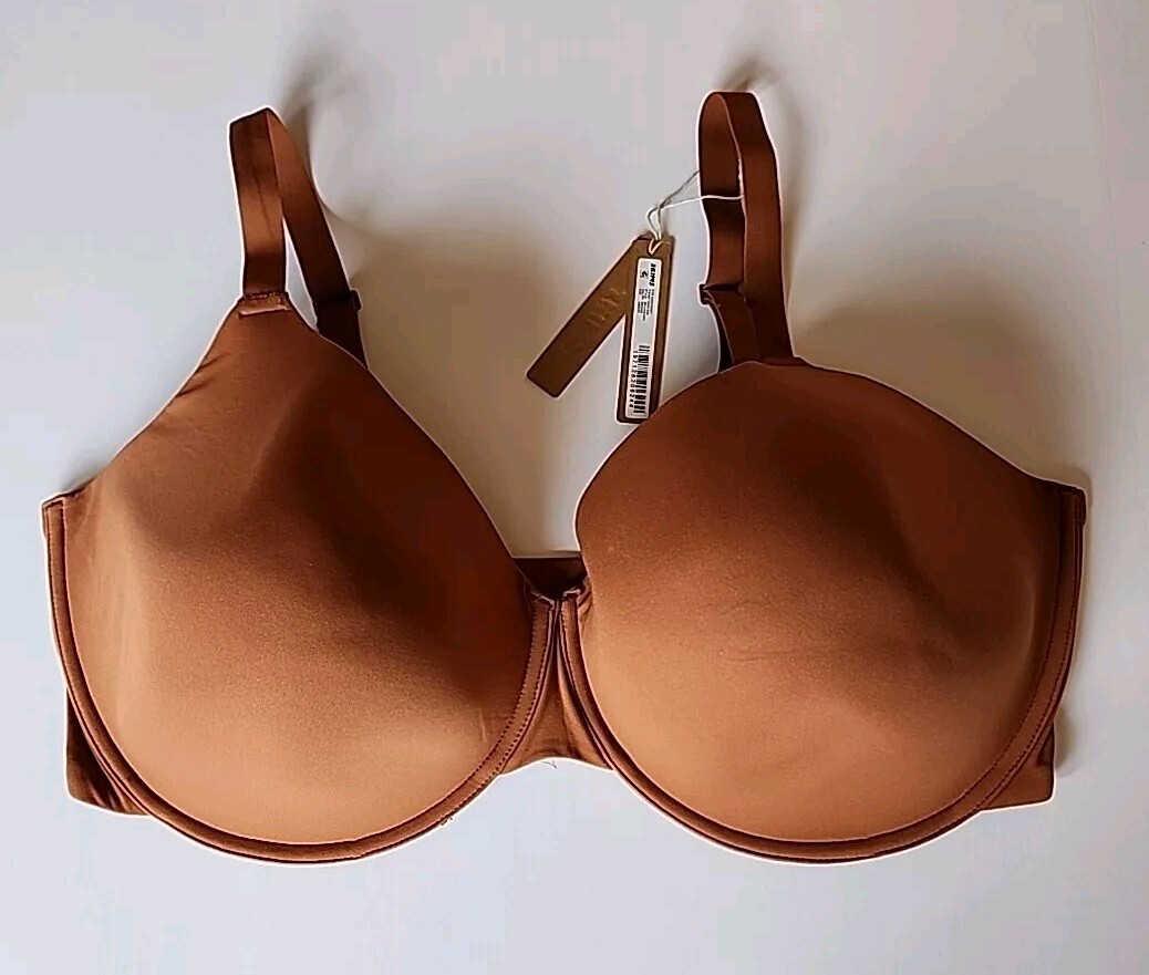 Skims Womens Tshirt Demi Underwire Bra 42DDDD Bronze 158973 Fits