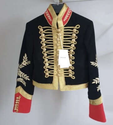 Rabanne X H&M WOOL EMBROIDERED MILITARY JACKET - XS NEW NWT Logo