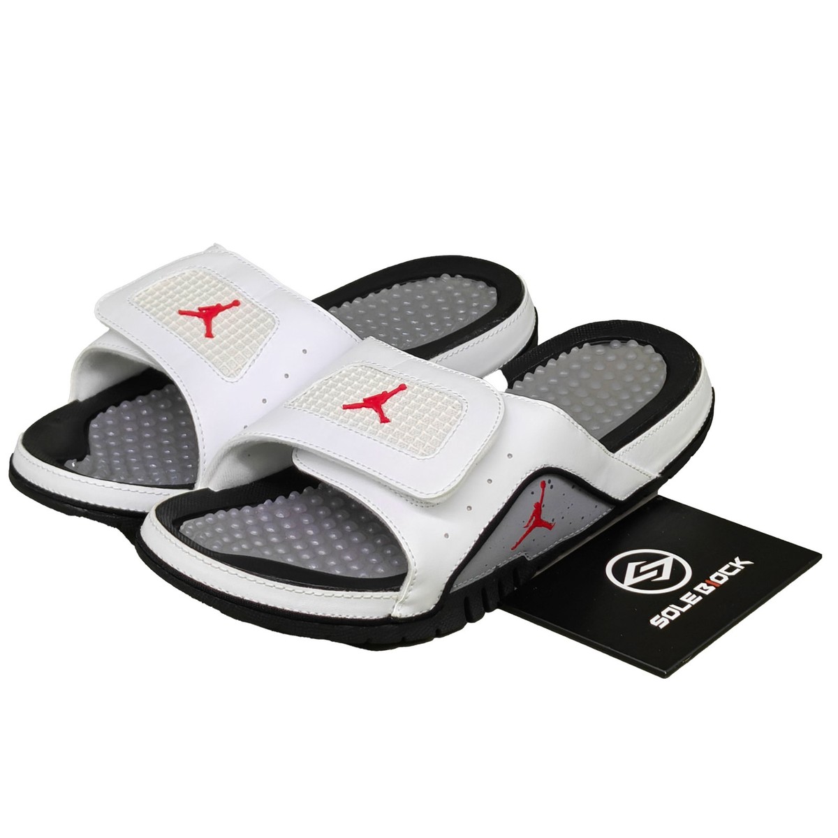Nike Air Jordan Hydro 4 Retro Slide White Cement 532225-116 | eBay