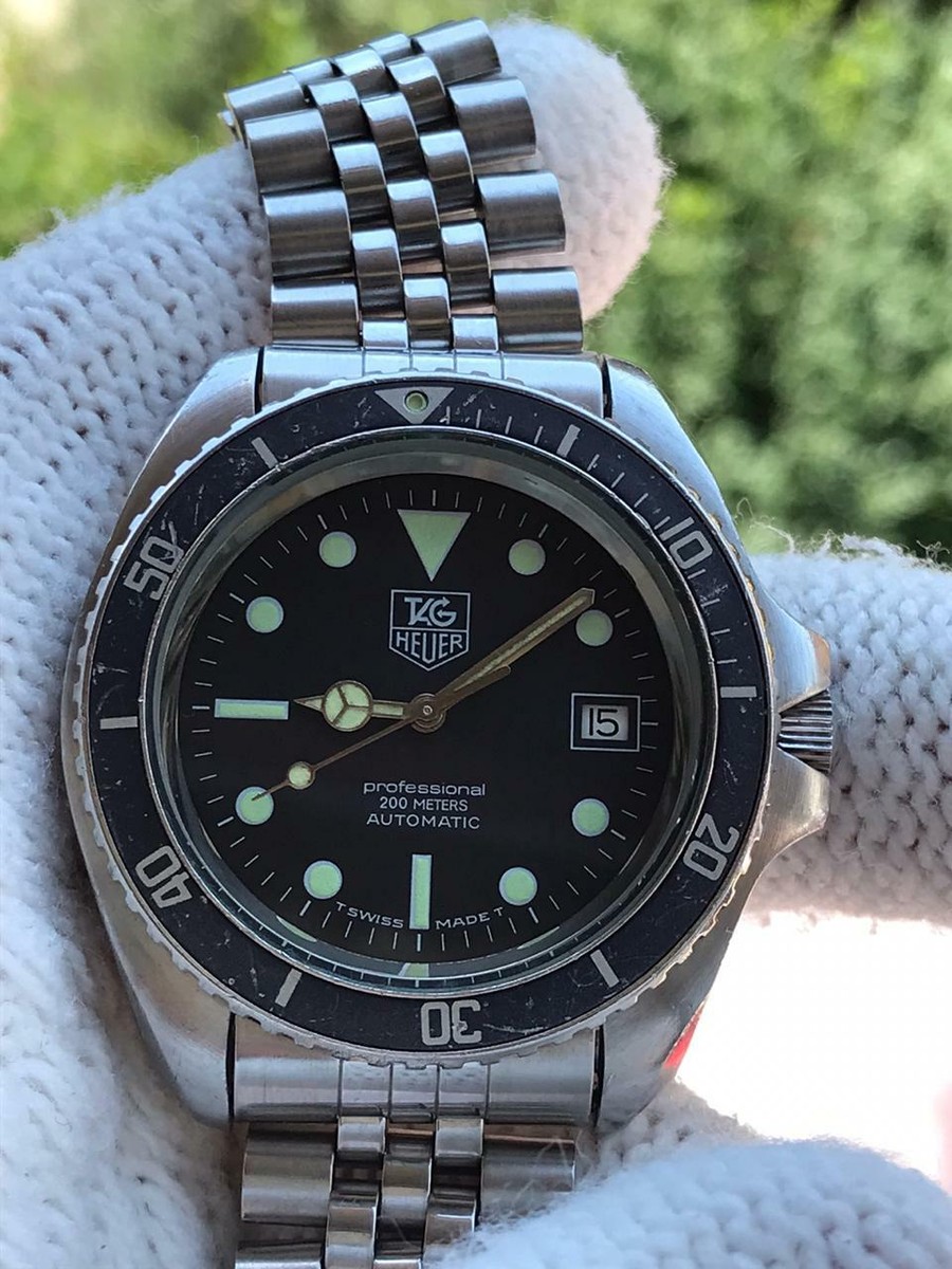 TAG HEUER AUTOMATIC WATCH PROFESSIONAL DIVER 200M 844-3 MENS 42mm