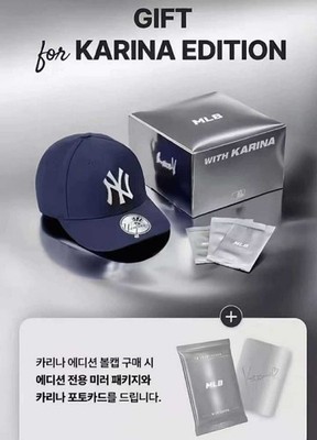 AESPA KARINA OFFICIAL MLB EXCLUSIVE STRUCTURED BALL LA GREY BLUE