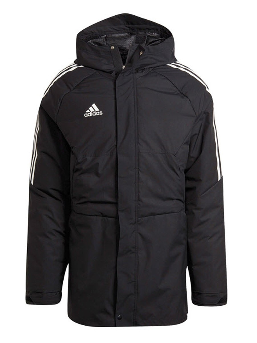 Adidas Men Condivo 22 Stadium Padded Jacket Black Top Casual Parka