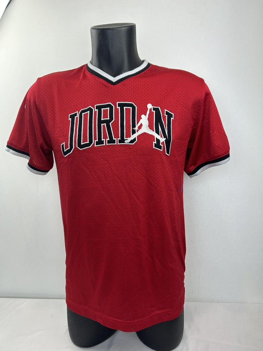 Jordan Brand Mesh Jersey Shirt #23 Air Jordan Red Black Stitched