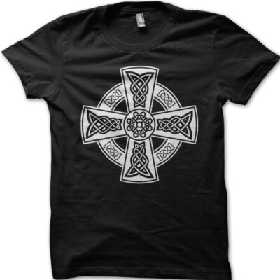 CELTIC Cross art quality printed t-shirt 9075 | eBay UK