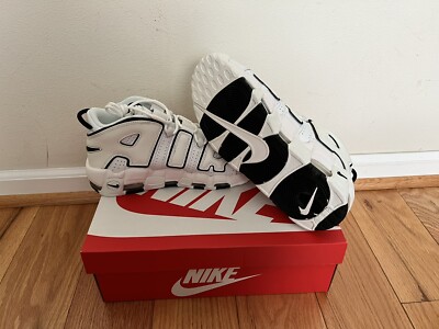 NEW Nike Air More Uptempo Shoes White Black DO6718-100 Womens Sz