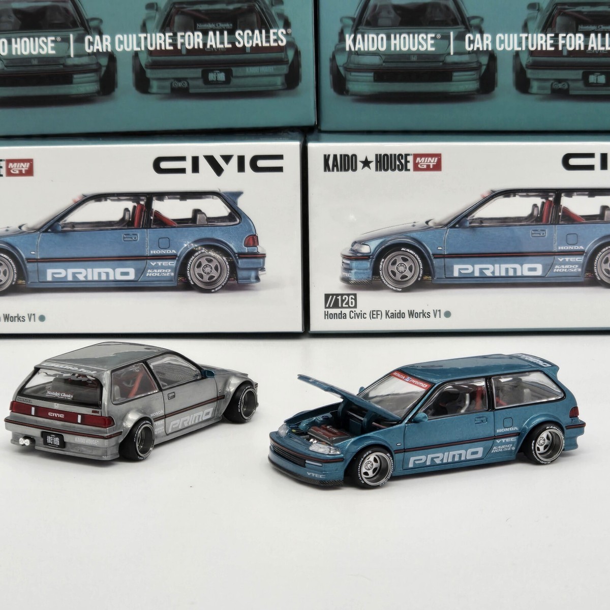 KAIDO HOUSE x MINI GT SEALED BOX HONDA CIVIC KHMG126 1/64 CHANCE