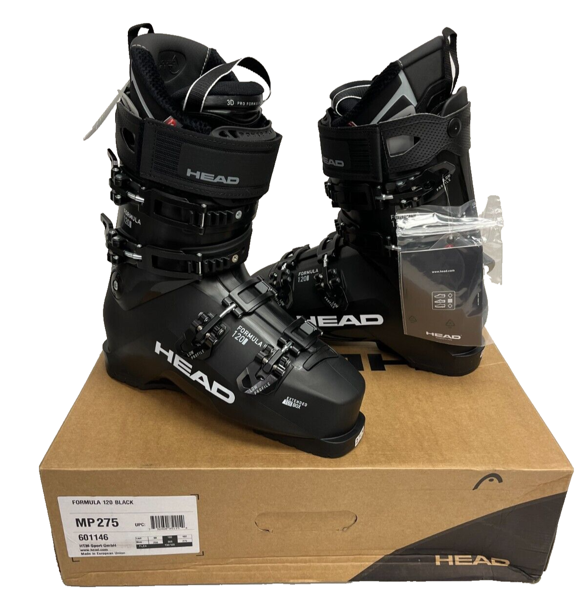 Head Formula 120 Ski Boots NIB Size 27.5 MP,9.5 US ,29.5 MP 11.5
