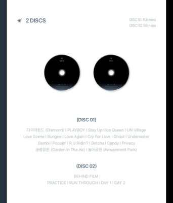 BAEKHYUN 2024 BAEKHYUN ASIA TOUR [Lonsdaleite] in SEOUL DVD 2Disc+