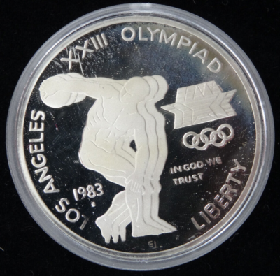 1983-S Olympic Silver Dollar US Mint Commemorative Proof $1 90% w