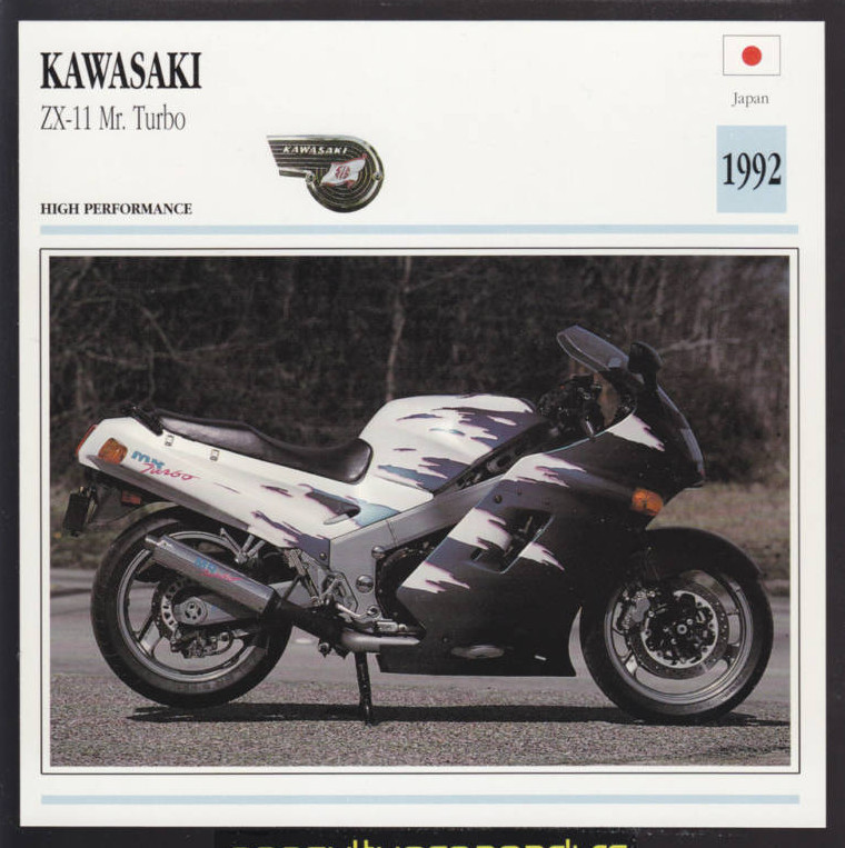 1992 Kawasaki ZX-11 Mr. Turbo 1100 1109cc Japan Motorcycle Photo