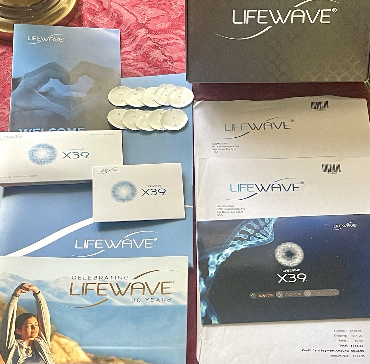 LifeWave X39 Patch Elevate Activate Regenerate- 10 PATCHES- Brand