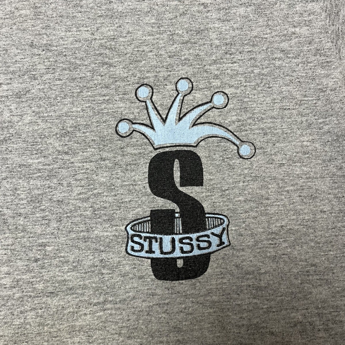 Vintage 90s Stussy Crown Jester Made In USA Single Stitch T Shirt