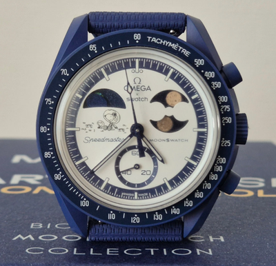 Swatch x Omega x Snoopy Bioceramic Moonswatch Mission To