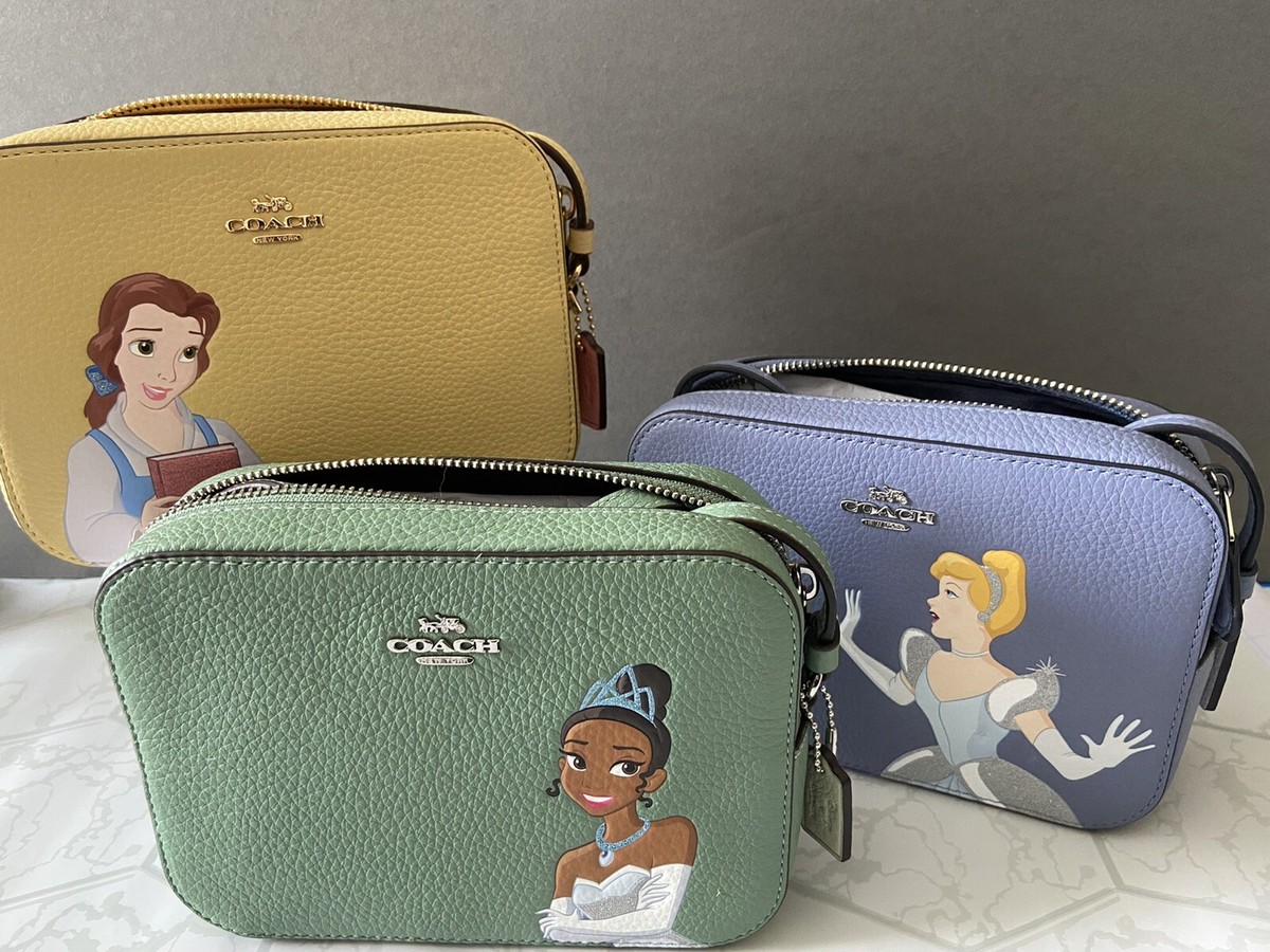 DISNEY X COACH MINI CROSSBODY CAMERA BAG With CINDERELLA/BELLE