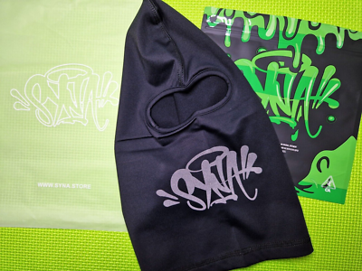 Syna World Balaclava - Mouth Logo - Black BNWT | eBay