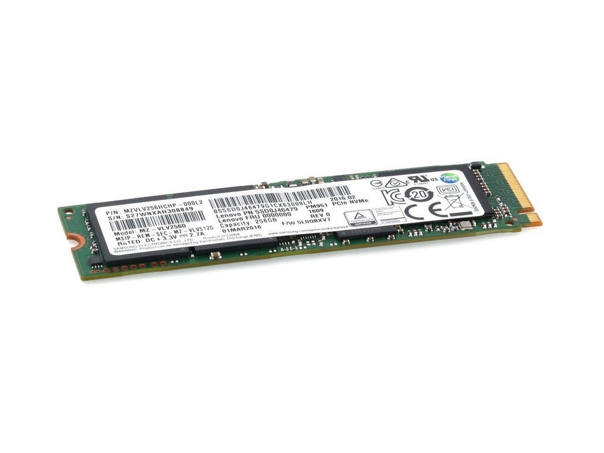SAMSUNG 256GB SSD PCIe NVMe M.2 2880 SSD, MZVLW256HEHP, MZ-VLW2560