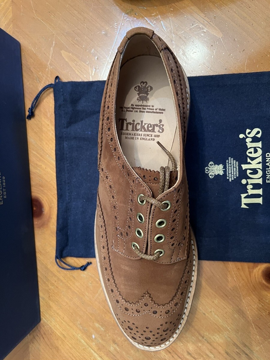Trickers, Nubuck Wingtip, 11 US (10 UK), Made in UK, BOURTON | eBay