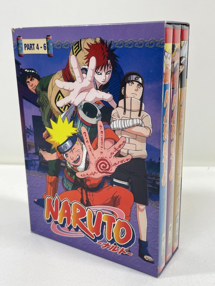 Naruto Anime Part 4-6, Ep 77-148 DVD 3-Disc Box Set JAPAN IMPORT