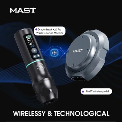 Dragonhawk X20 PRO Rotary Wireless Tattoo Machine Bluetooth LED