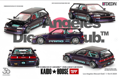 Kaido House LTD 1:64 Honda Civic EF Kaido Works Black Limited