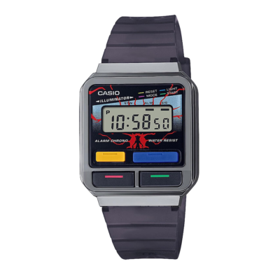 Casio A120WEST-1AJR Stranger Things Collaboration Model, Gray