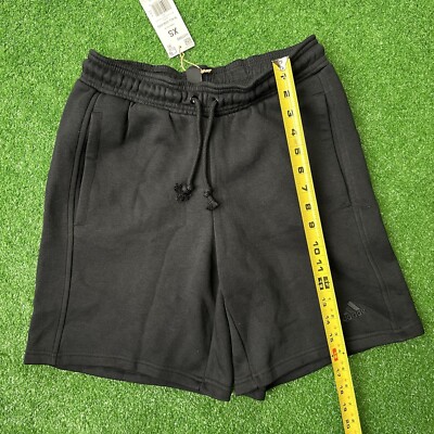Adidas Fleece Shorts Size XS Womens All Season Drawstring Black