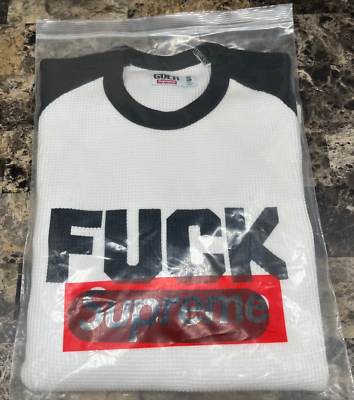 Supreme x GOODENOUGH Thermal Long Sleeve Natural Black/White Size