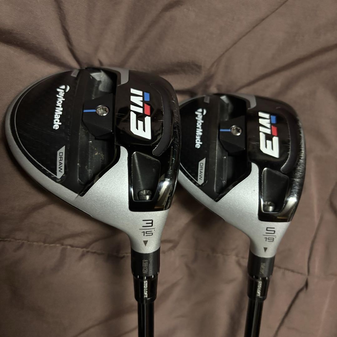 TaylorMade M3 Fairway Wood Set 3W 15° & 5W 19° Golf Pride Grip | eBay