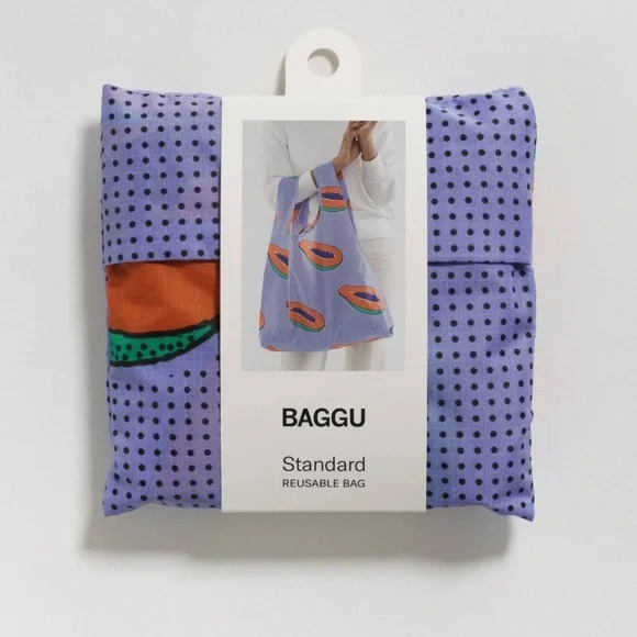 Baggu Standard Reusable Bag Blue Papaya | eBay