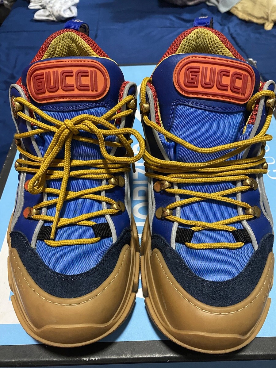 Gucci Supreme flashtrek sega blue boots suede Men size 7 | eBay