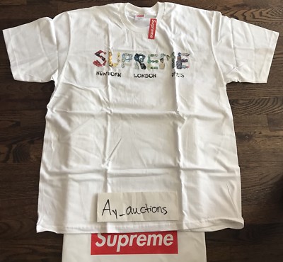 Supreme Rocks Tee White XLARGE Authentic *in Hand* ss18 see