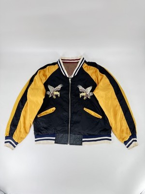 Vintage 1950s Japan Souvenir Jacket Sukajan Reversible Size Medium