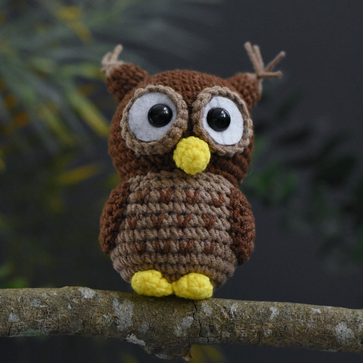 Little Owl Crochet Toy - Cute Owl Stuffed Amigurumi Gift - Owl