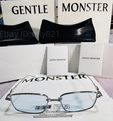 Gentlemonster Sunglasses BOLD - Atomic 02(B) Silver Frame Blue