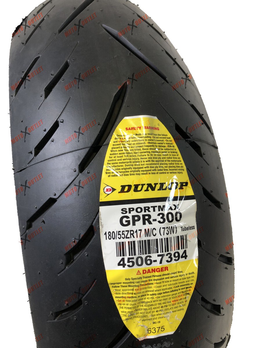 Dunlop Sportmax GPR-300 180/55ZR17 55 17 Rear Motorcycle Tire