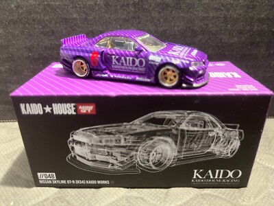 1/64 MINI GT KAIDO HOUSE NISSAN SKYLINE GT-R R34 PURPLE #048