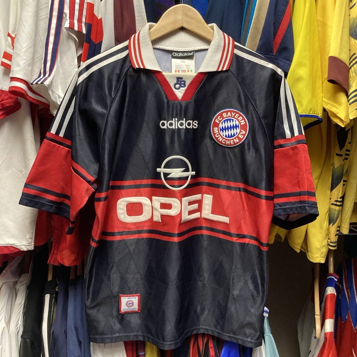 1997-99 Bayern Munich Away Vintage Adidas Football Shirt Soccer