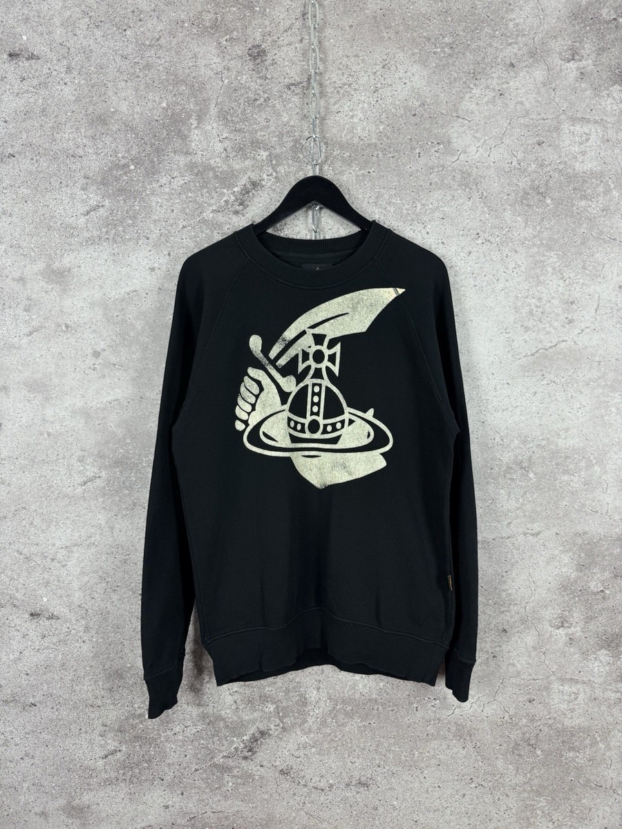 Vivienne Westwood Anglomania Classic Sweatshirt Blue Big Logo Mens