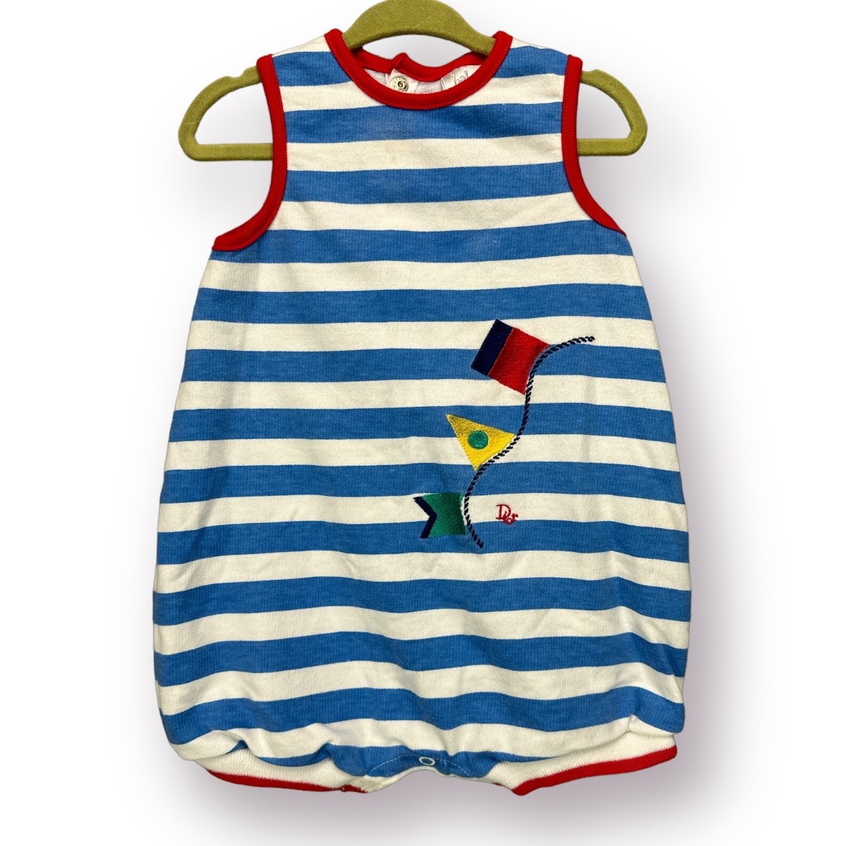 Vintage Christian Dior Baby Dior 24 Months Bubble Romper One Piece