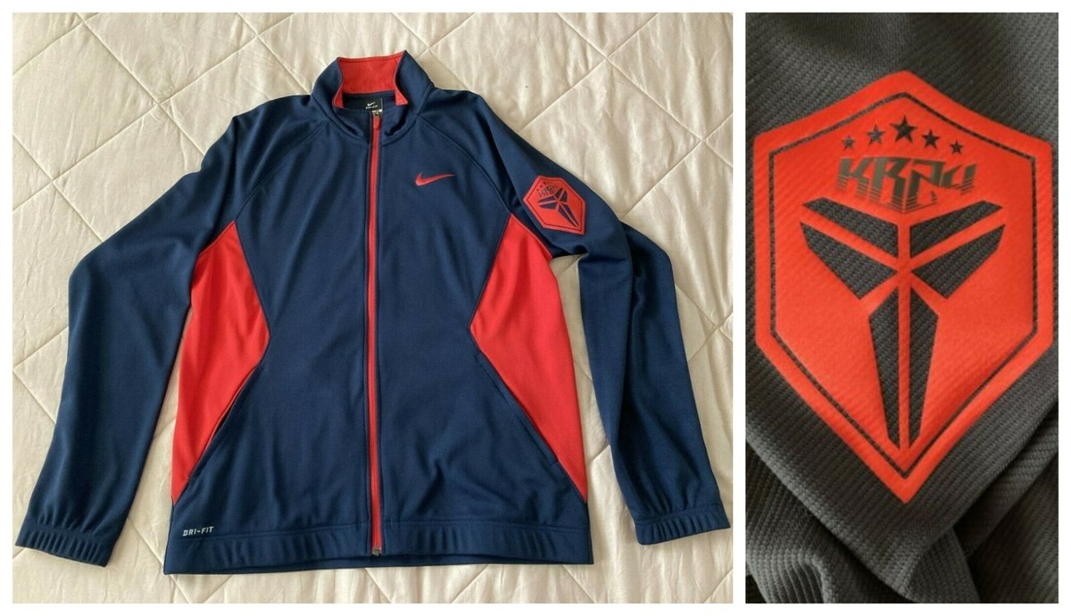 Nike KOBE Bryant Full Zip Jacket USA Olympic Basketball Navy Blue