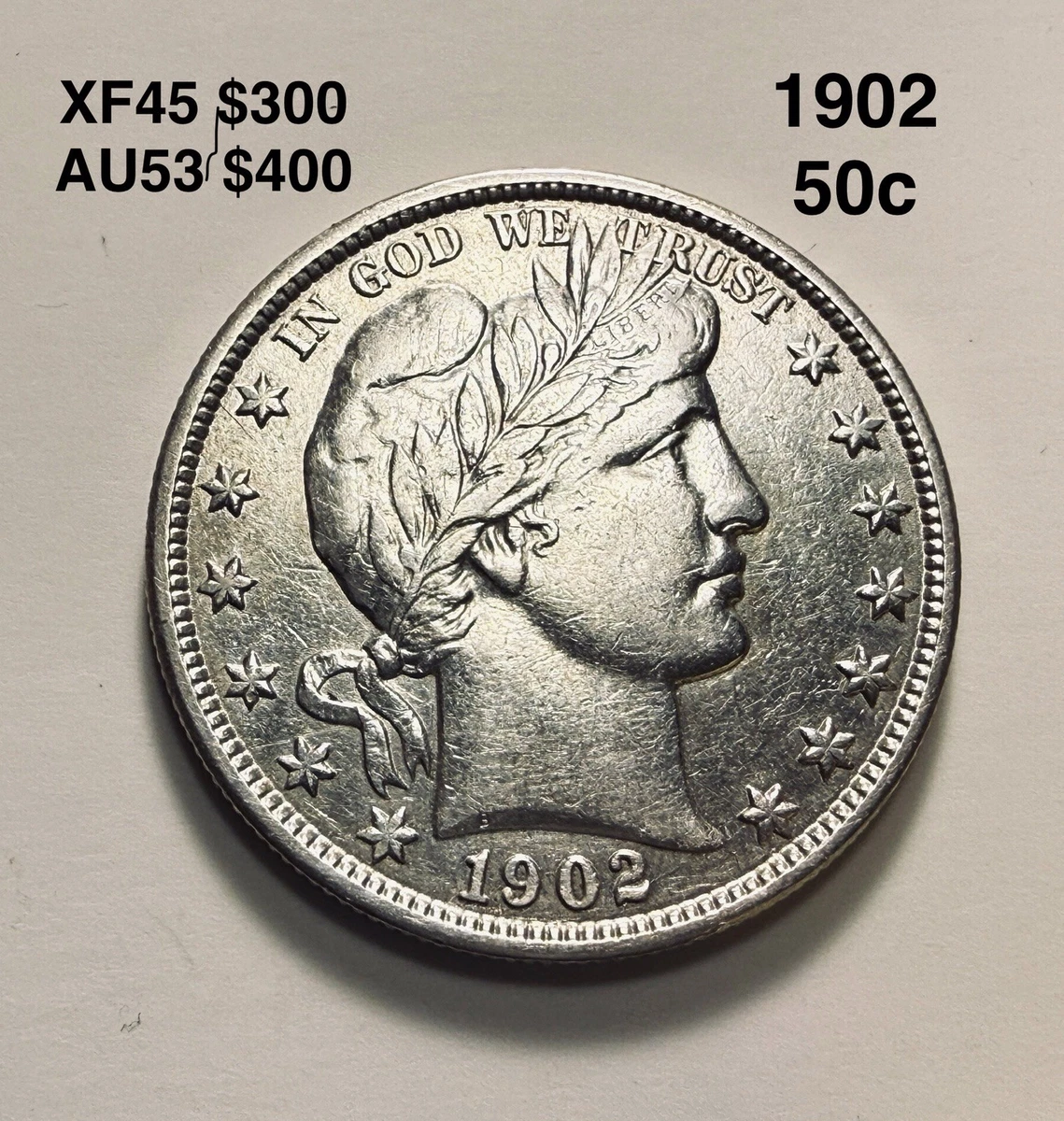 1902 Year Barber Half Dollars (1892-1915) for sale | eBay