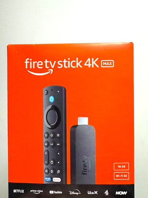 Amazon Fire TV Stick 4K MAX (2nd Gen, 16GB WiFi 6E) UK Stream