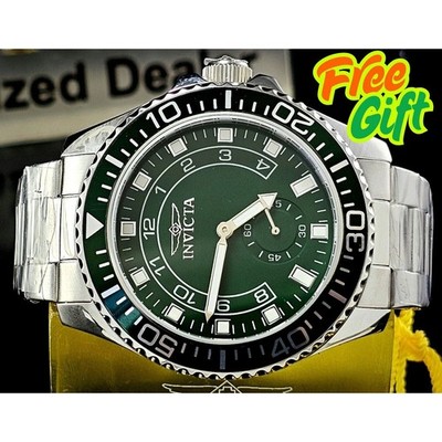 NEW Invicta Pro Diver Men's Watch Green Dial - 44mm, Steel 47126