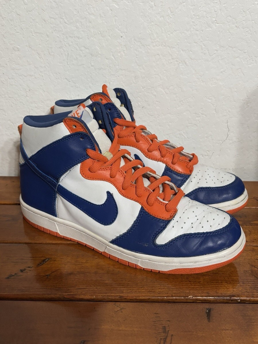 VTG Nike Dunk High Euro Knicks/Broncos 2003 Size 10 304717-141
