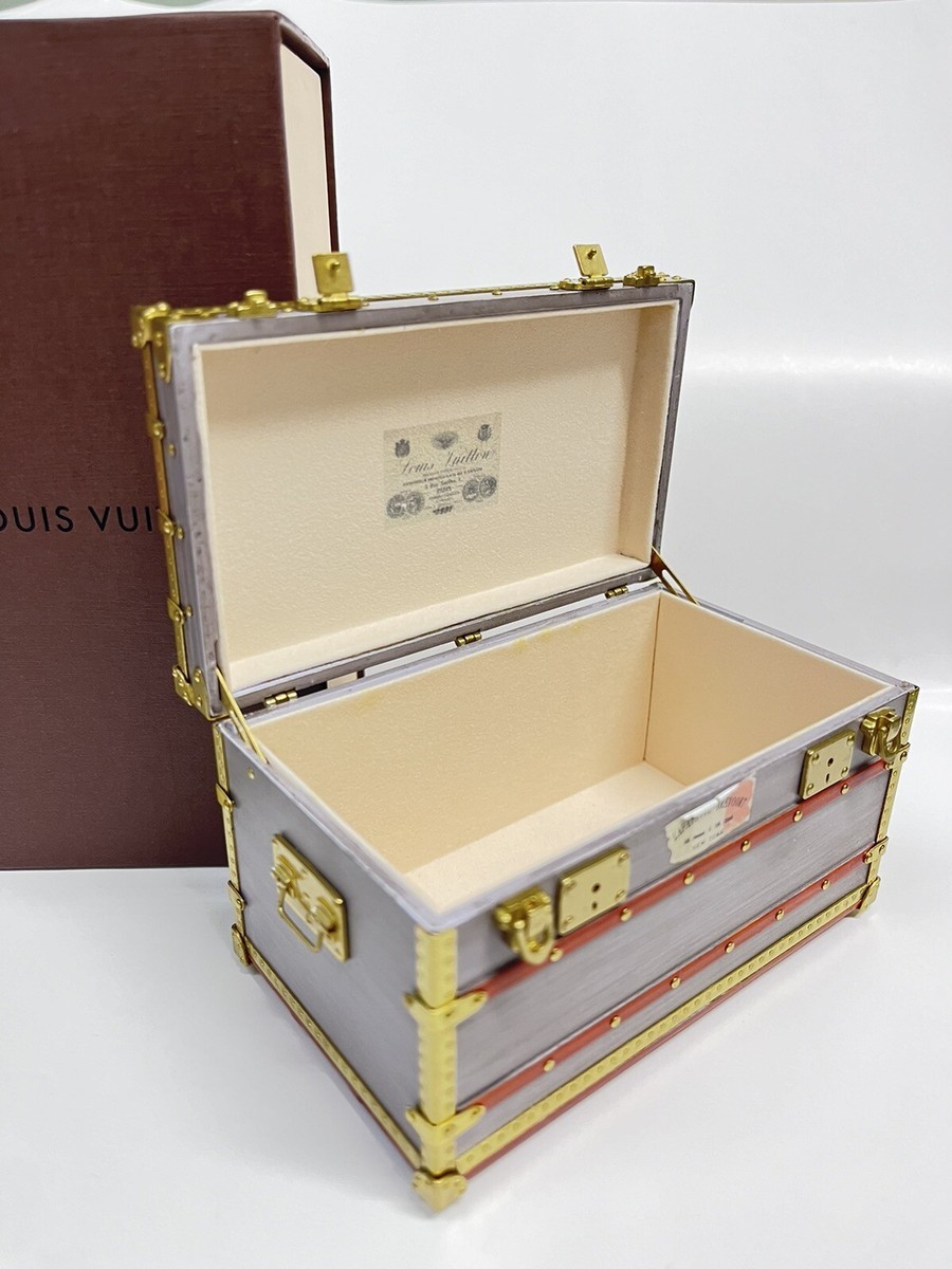 LOUIS VUITTON MINI MALLE ZINC VIP Novelty gift Trunk Jewelry box