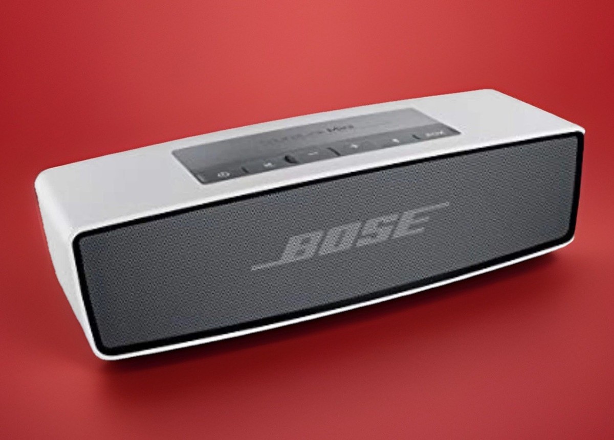 Bose SoundLink Mini I Bluetooth Speaker Silver W Cover / Deep Bass